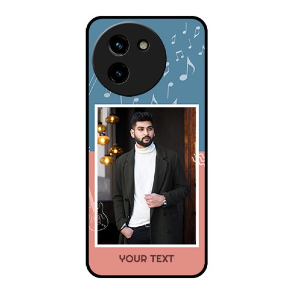 Vivo T3X 5G Custom Glass Phone CaseWith Color Musical Note Design Vivo T3X 5G Custom Glass Phone CaseWith Color Musical Note Design