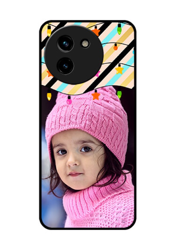 Vivo T3X 5G Custom Glass Phone CaseLights Hanging Design