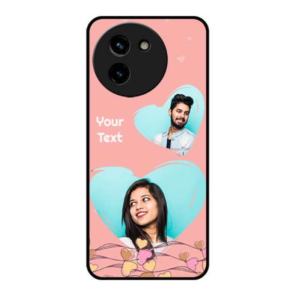 Vivo T3X 5G Custom Glass Phone CaseLove Doodle Design