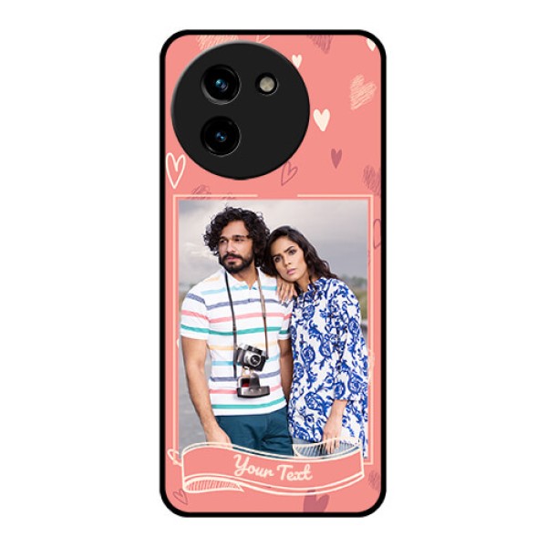 Vivo T3X 5G Custom Glass Phone CaseLove Doodle Art Design Vivo T3X 5G Custom Glass Phone CaseLove Doodle Art Design