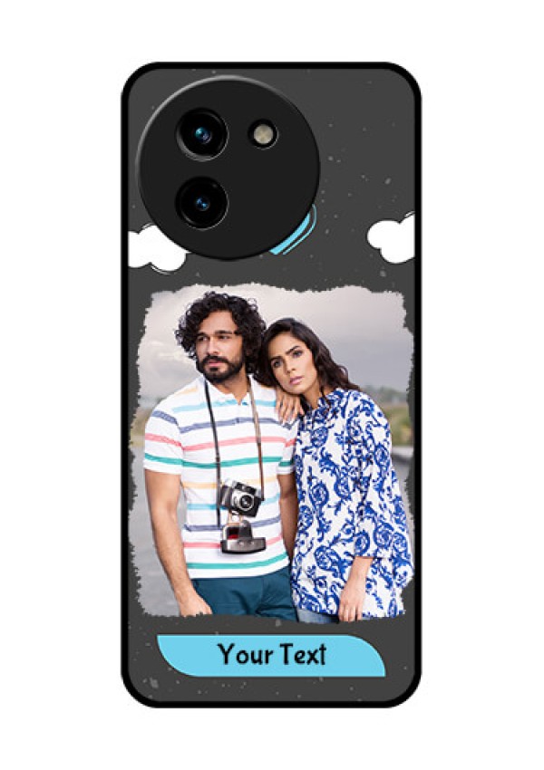Vivo T3X 5G Custom Glass Phone CaseSplashes With Love Doodles Design
