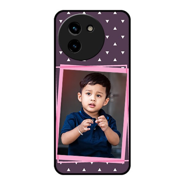 Vivo T3X 5G Custom Glass Phone CaseTriangle Pattern Dotted Design Vivo T3X 5G Custom Glass Phone CaseTriangle Pattern Dotted Design