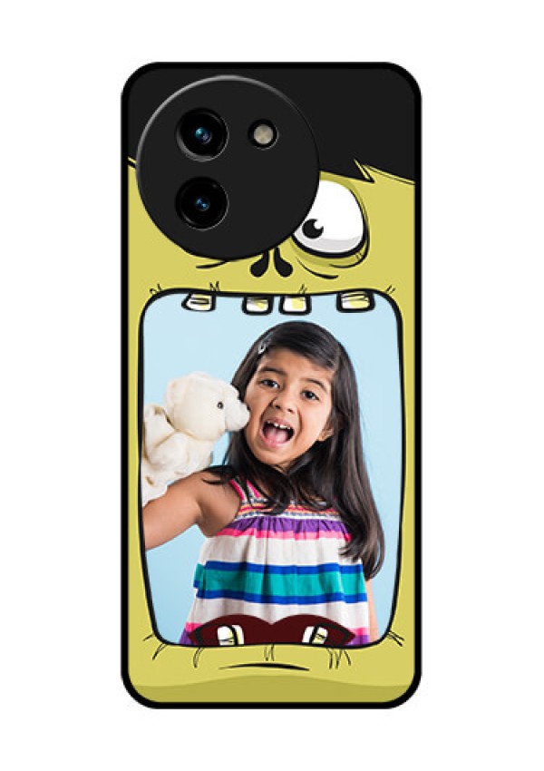 Vivo T3X 5G Custom Glass Phone CaseCartoon Monster Back Case Design