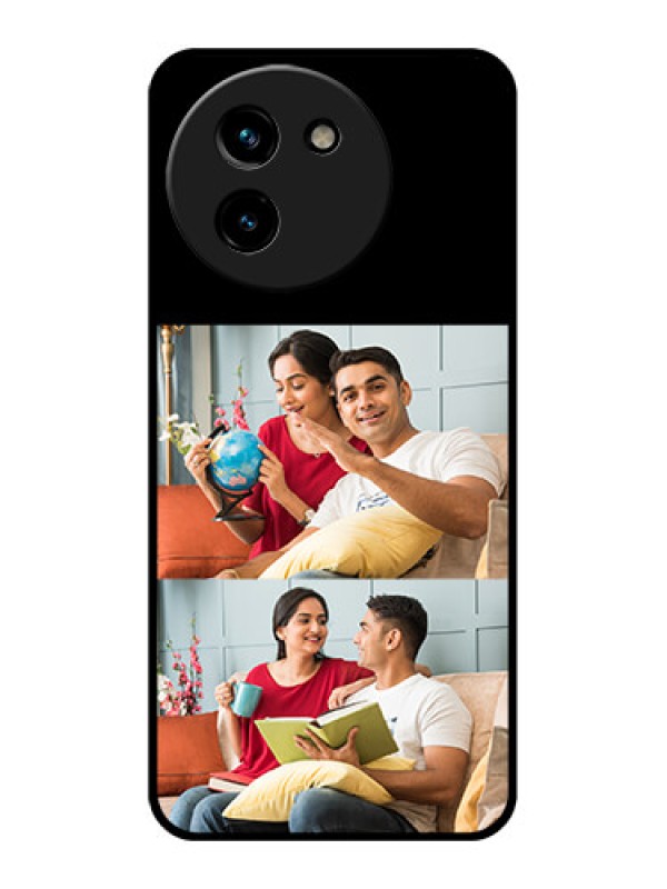 Custom Vivo T3X 5G Custom Glass Phone Case2 Images Design