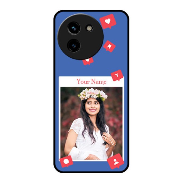 Vivo T3X 5G Custom Glass Phone CaseLike Share And Comment Design