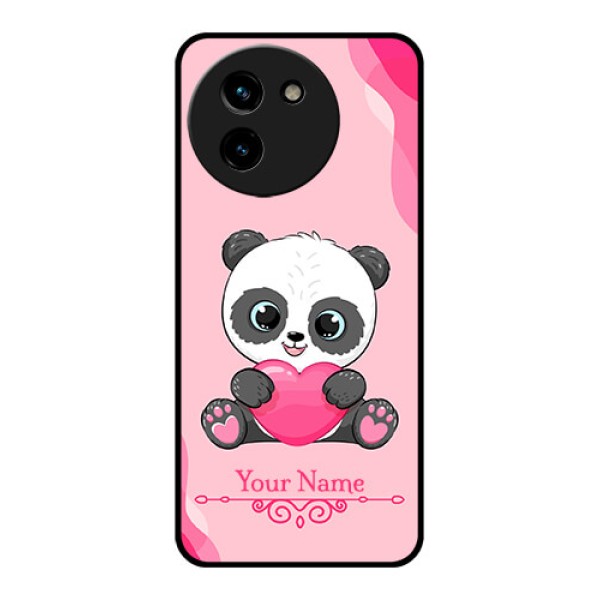 Vivo T3X 5G Custom Glass Phone CaseCute Panda Design