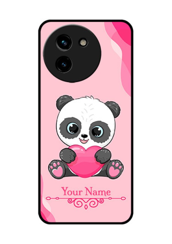 Vivo T3X 5G Custom Glass Phone CaseCute Panda Design