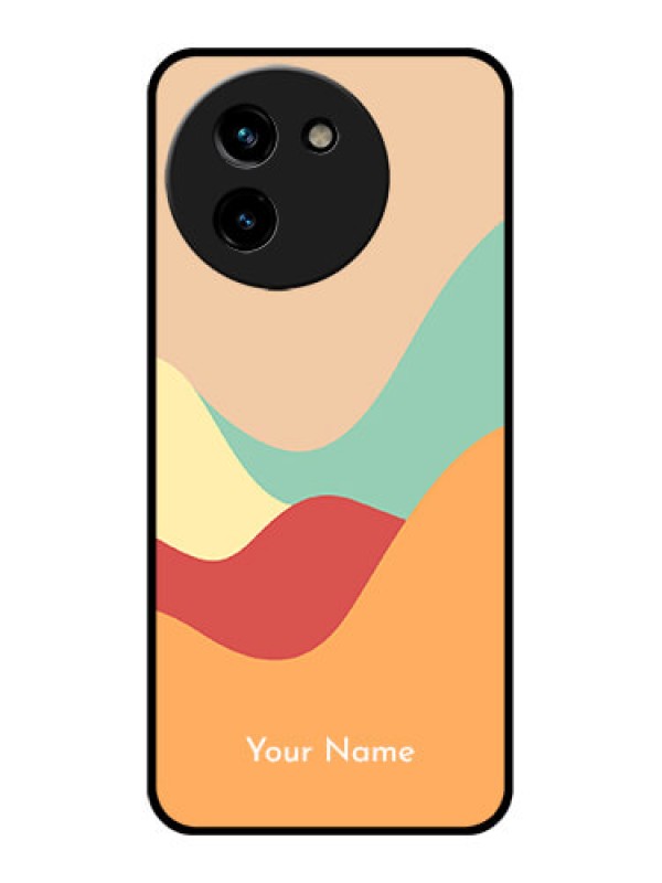 Custom Vivo T3X 5G Custom Glass Phone CaseOcean Waves Multi - Colour Design