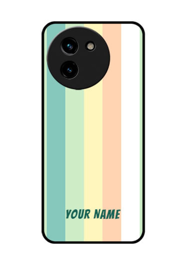 Vivo T3X 5G Custom Glass Phone CaseMulti - Colour Stripes Design