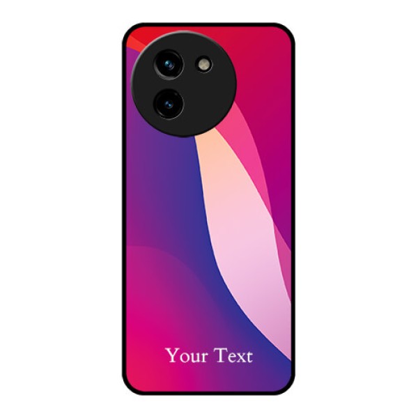Vivo T3X 5G Custom Glass Phone CaseDigital Abstract Overlap Design