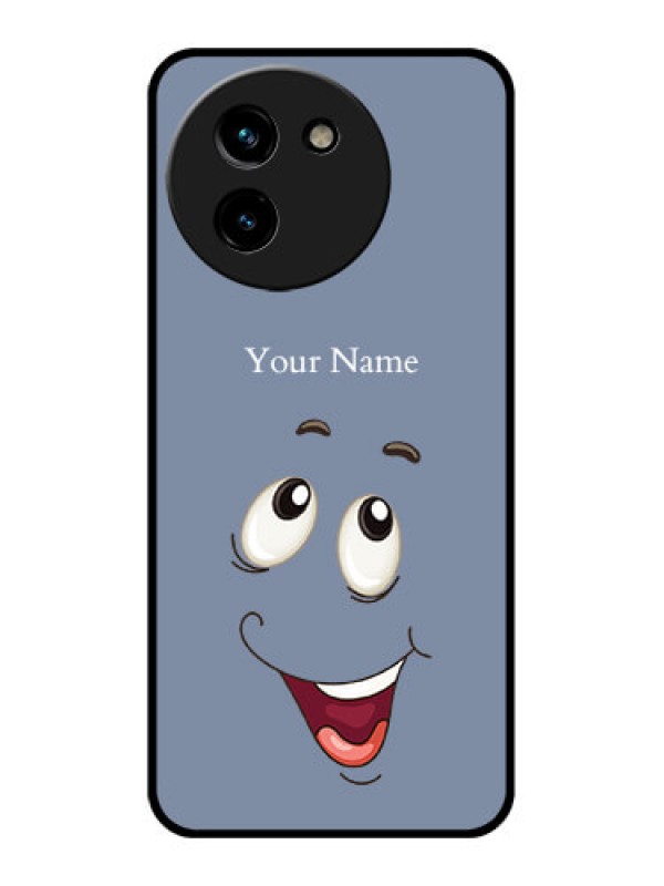 Custom Vivo T3X 5G Custom Glass Phone CaseLaughing Cartoon Face Design