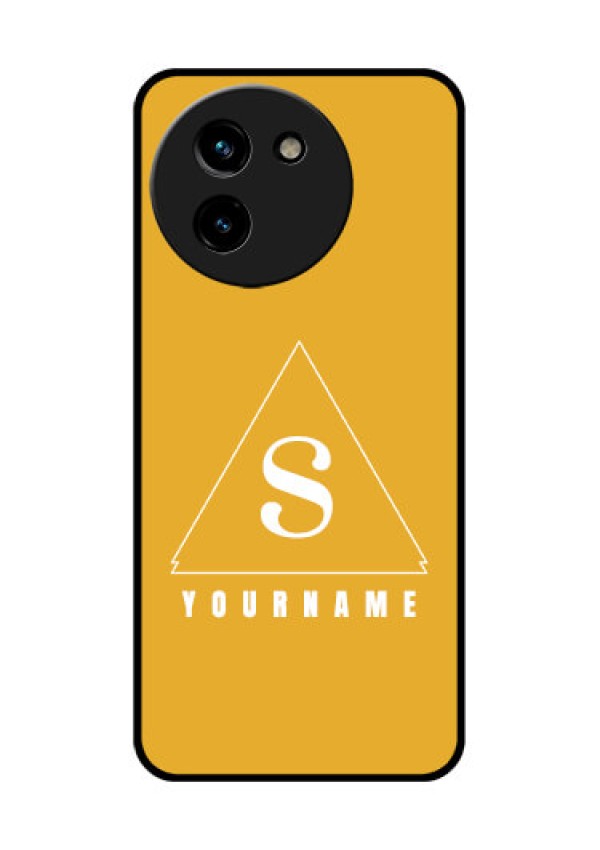 Vivo T3X 5G Custom Glass Phone CaseSimple Triangle Design