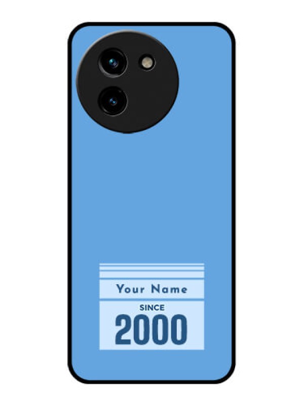 Custom Vivo T3X 5G Custom Glass Phone CaseCustom Year Of Birth Design