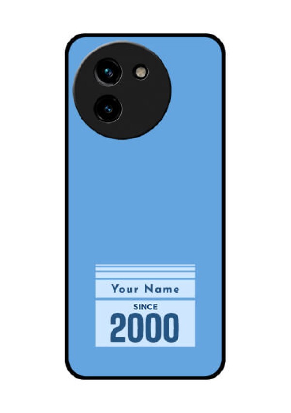 Vivo T3X 5G Custom Glass Phone CaseCustom Year Of Birth Design