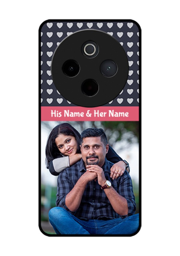Vivo T4 5G Custom Glass Phone Case - Love Symbols Design