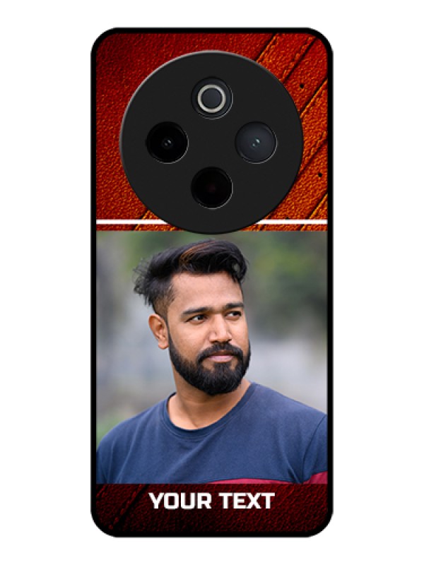 Custom Vivo T4 5G Custom Glass Phone Case - Leather Phone Case Design