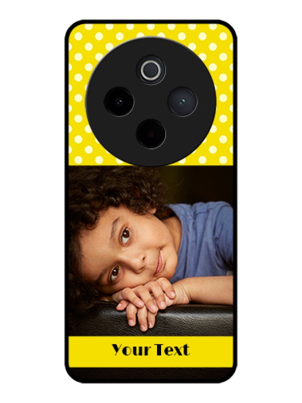 Custom Vivo T4 5G Custom Glass Phone Case - Bright Yellow Case Design