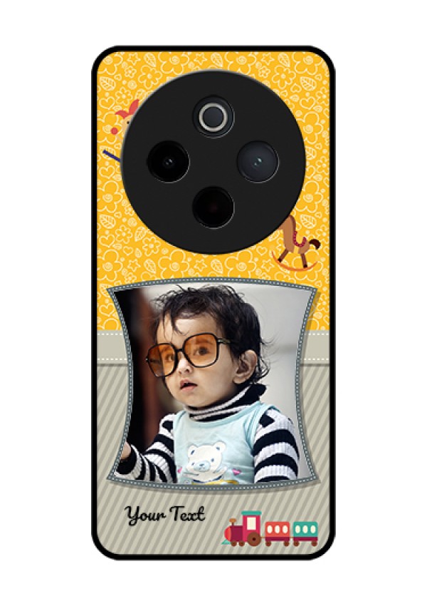 Vivo T4 5G Custom Glass Phone Case - Baby Picture Upload Design