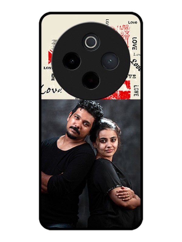 Custom Vivo T4 5G Custom Glass Phone Case - Trendy Love Design Case