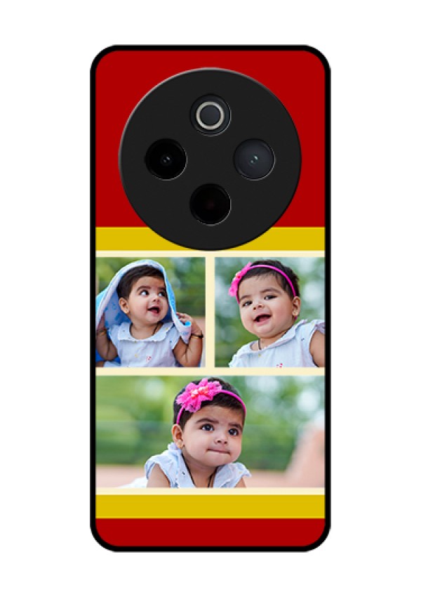 Vivo T4 5G Custom Glass Phone Case - Multiple Pic Upload Design