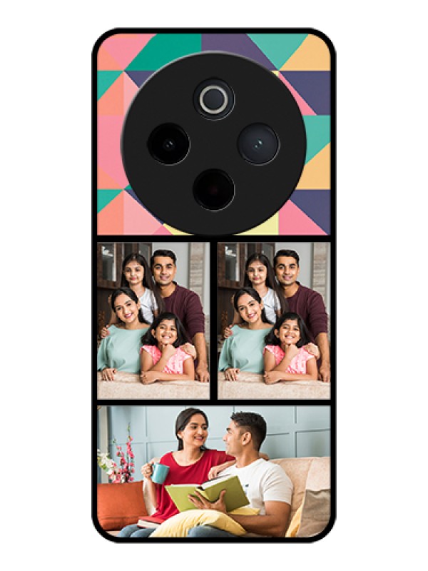 Custom Vivo T4 5G Custom Glass Phone Case - Bulk Pic Upload Design