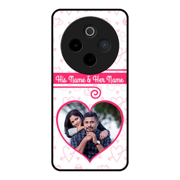 Vivo T4 5G Custom Glass Phone Case - Heart Shape Love Design Vivo T4 5G Custom Glass Phone Case - Heart Shape Love Design
