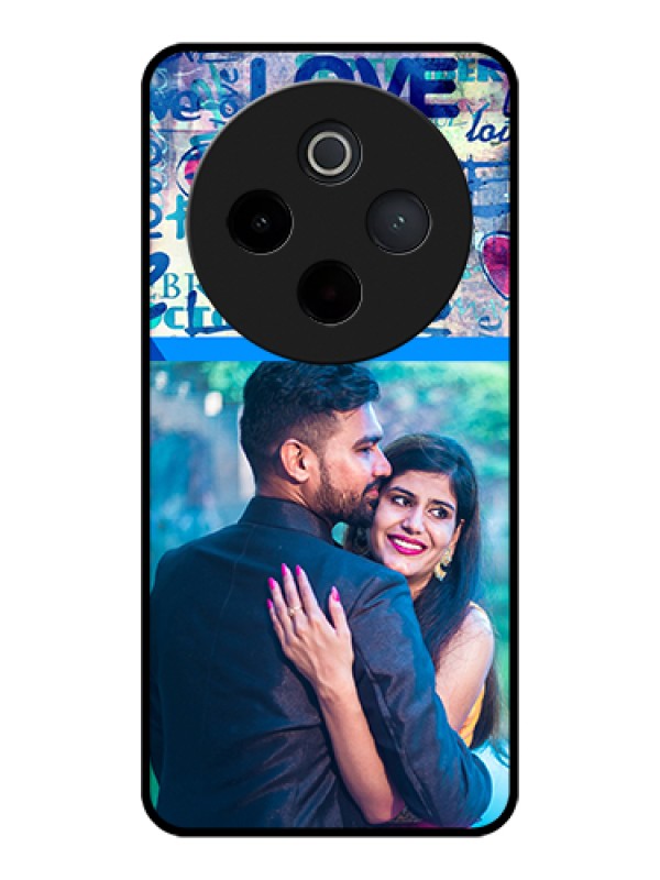 Custom Vivo T4 5G Custom Glass Phone Case - Colorful Love Design