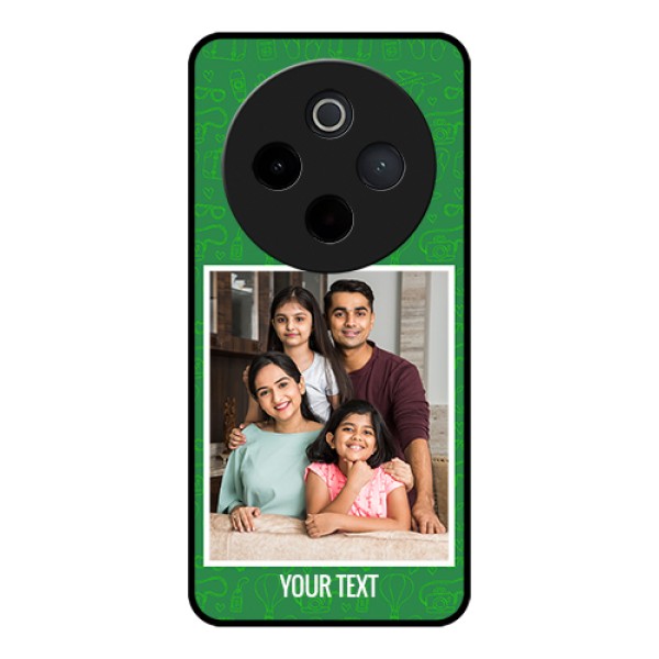Vivo T4 5G Custom Glass Phone Case - Picture Upload Design