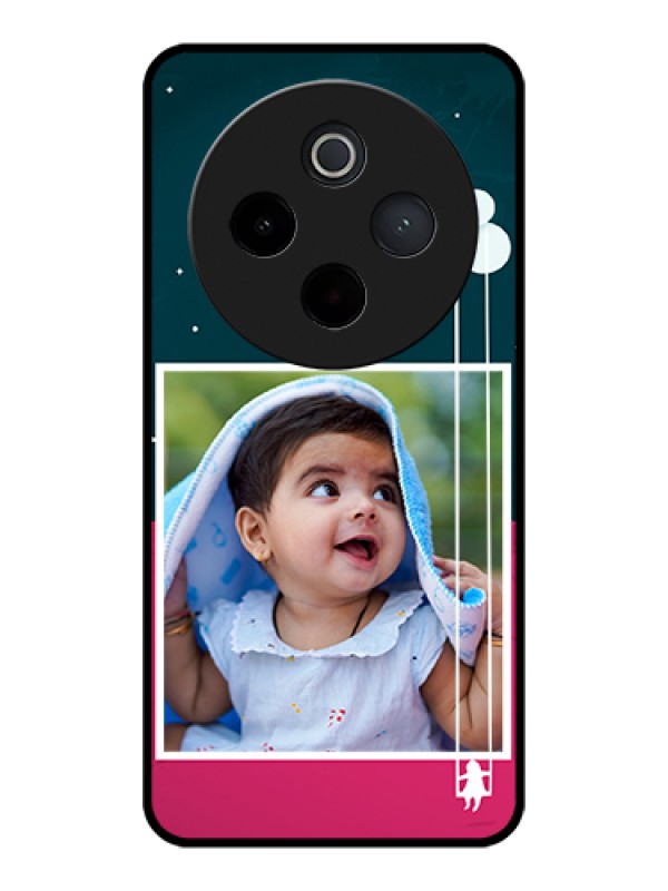 Custom Vivo T4 5G Custom Glass Phone Case - Cute Girl With Cloud Design