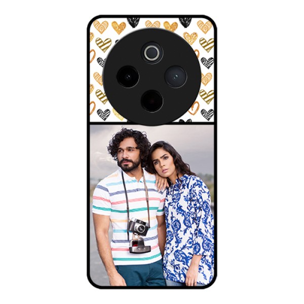 Vivo T4 5G Custom Glass Phone Case - Love Symbol Design
