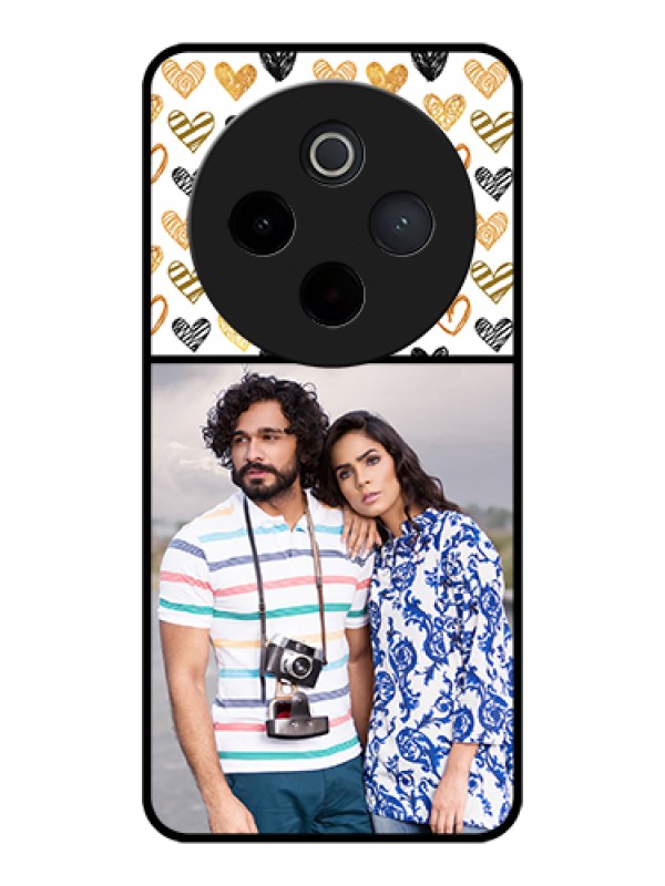 Custom Vivo T4 5G Custom Glass Phone Case - Love Symbol Design