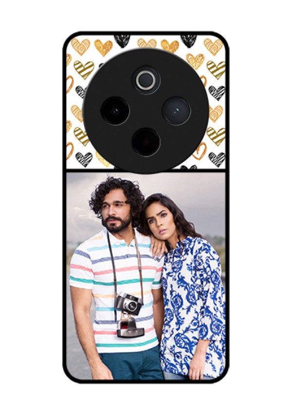 Vivo T4 5G Custom Glass Phone Case - Love Symbol Design