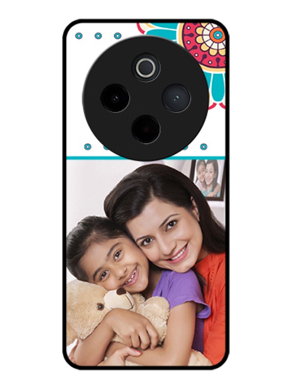 Custom Vivo T4 5G Custom Glass Phone Case - Flower Design