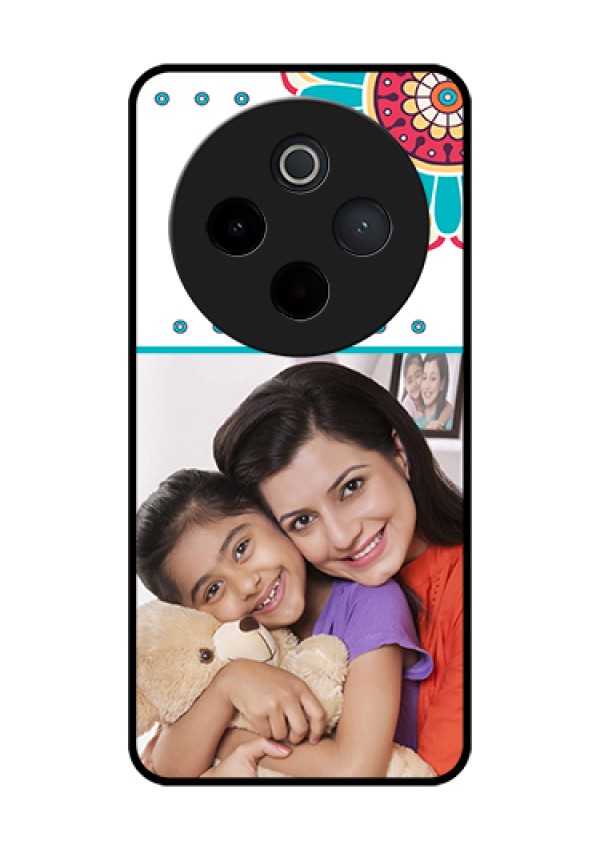 Vivo T4 5G Custom Glass Phone Case - Flower Design