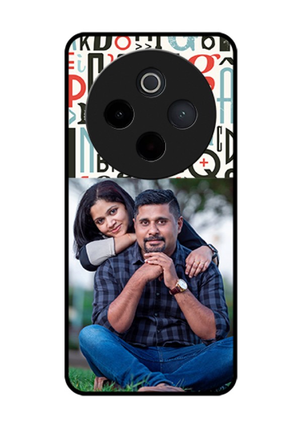 Vivo T4 5G Custom Glass Phone Case - Alphabet Design