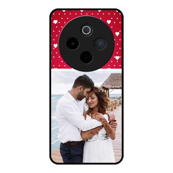 Vivo T4 5G Custom Glass Phone Case - Hearts Mobile Case Design