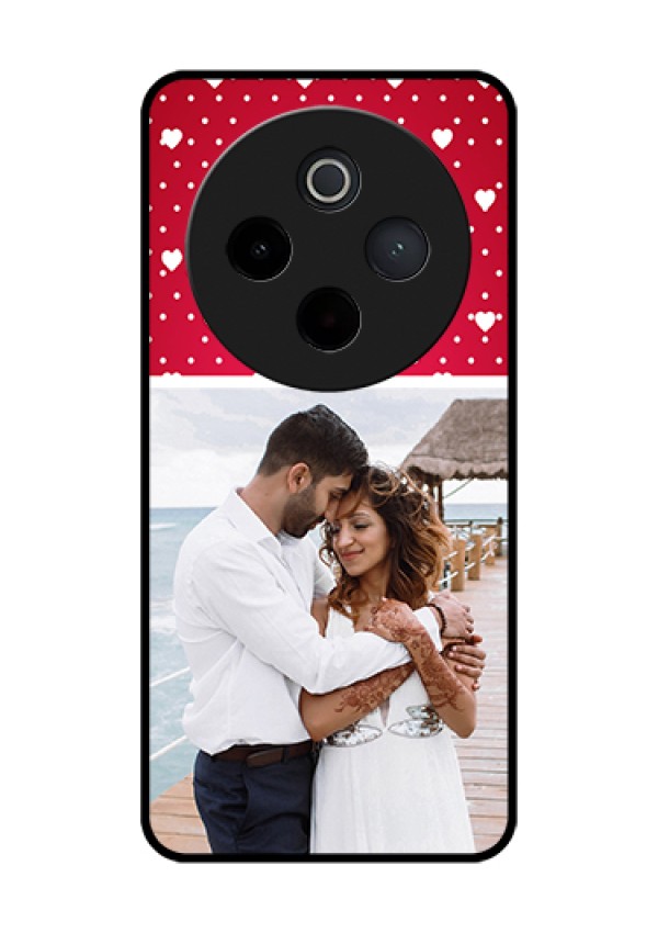 Vivo T4 5G Custom Glass Phone Case - Hearts Mobile Case Design