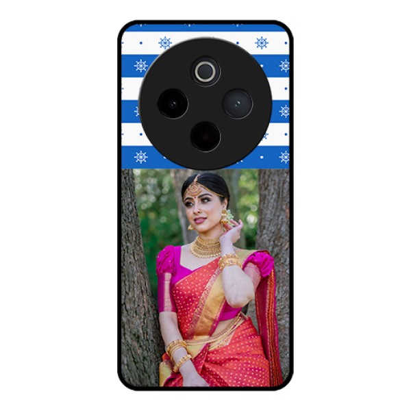 Vivo T4 5G Custom Glass Phone Case - Snow Pattern Design