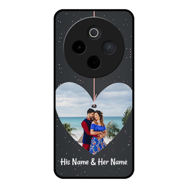 Vivo T4 5G Custom Glass Phone Case - Hanging Heart Design