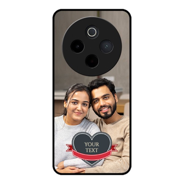 Vivo T4 5G Custom Glass Phone Case - Just Married Couple Design Vivo T4 5G Custom Glass Phone Case - Just Married Couple Design