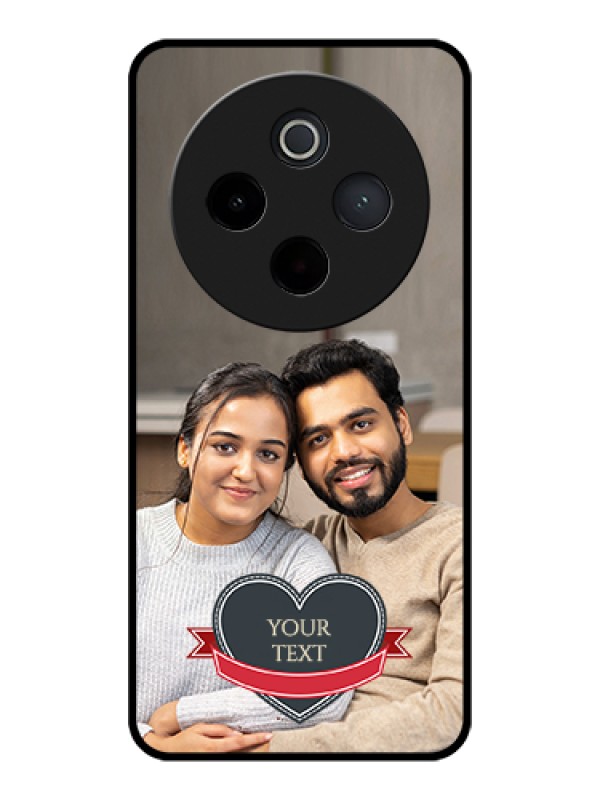 Custom Vivo T4 5G Custom Glass Phone Case - Just Married Couple Design