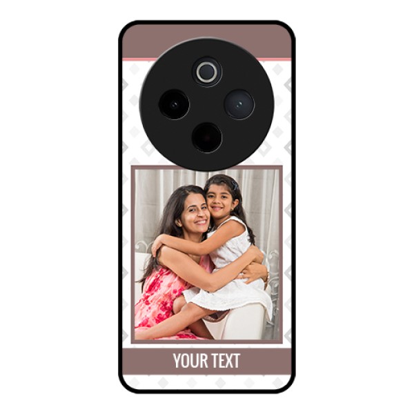 Vivo T4 5G Custom Glass Phone Case - Simple Diamond Design Vivo T4 5G Custom Glass Phone Case - Simple Diamond Design
