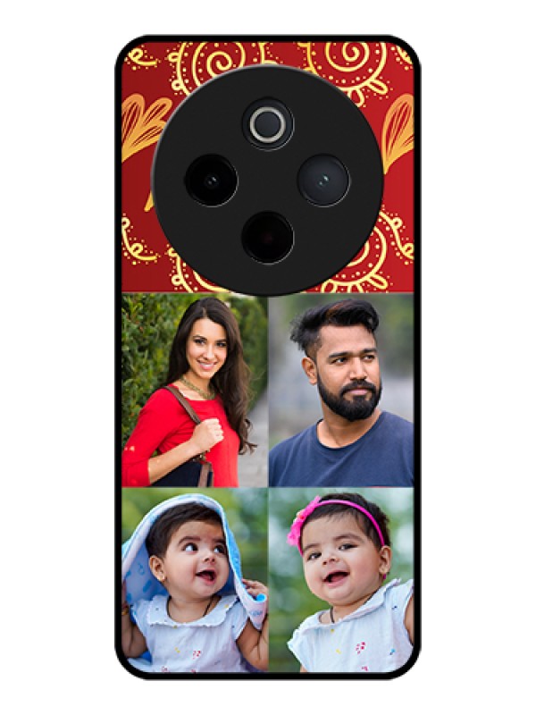 Custom Vivo T4 5G Custom Glass Phone Case - 4 Image Traditional Design