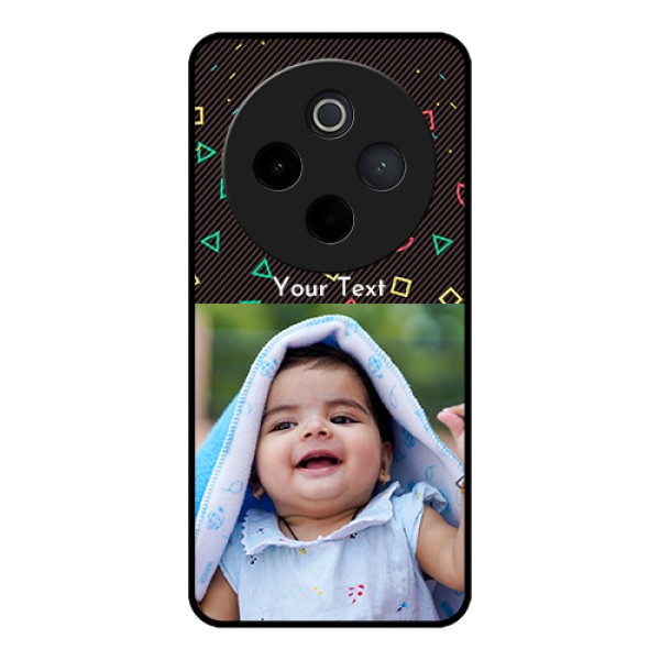 Vivo T4 5G Custom Glass Phone Case - With Confetti Birthday Design Vivo T4 5G Custom Glass Phone Case - With Confetti Birthday Design