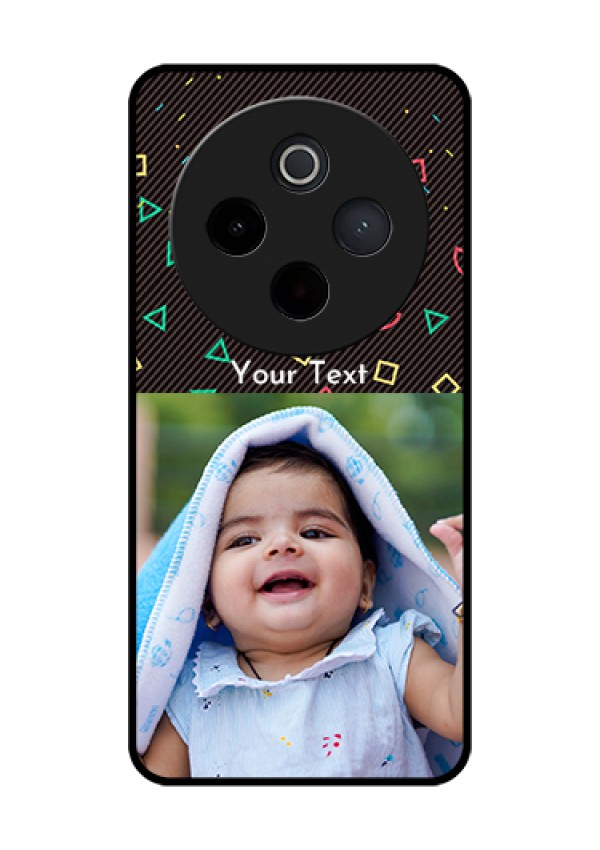 Vivo T4 5G Custom Glass Phone Case - With Confetti Birthday Design
