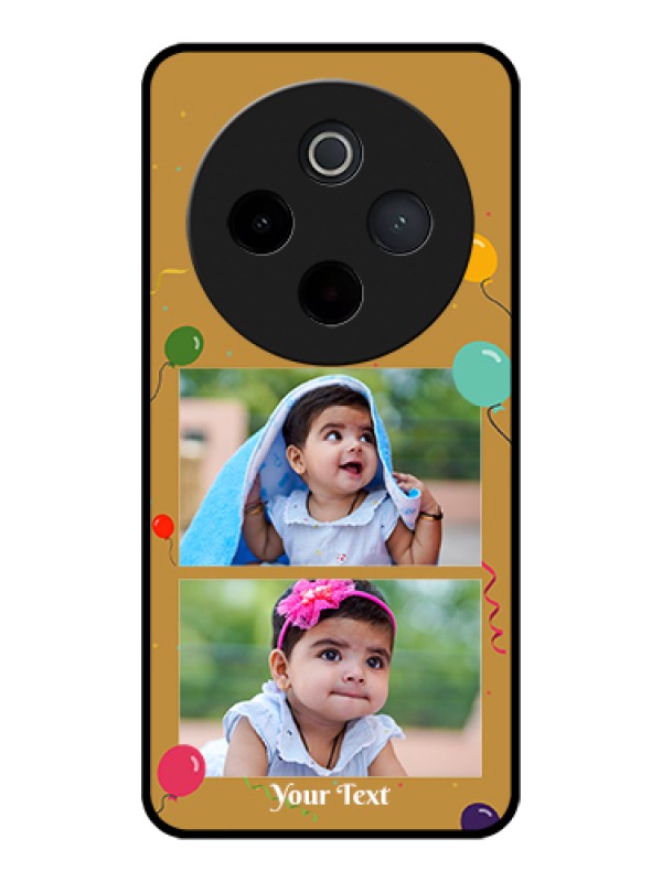 Custom Vivo T4 5G Custom Glass Phone Case - Image Holder With Birthday Celebrations Design