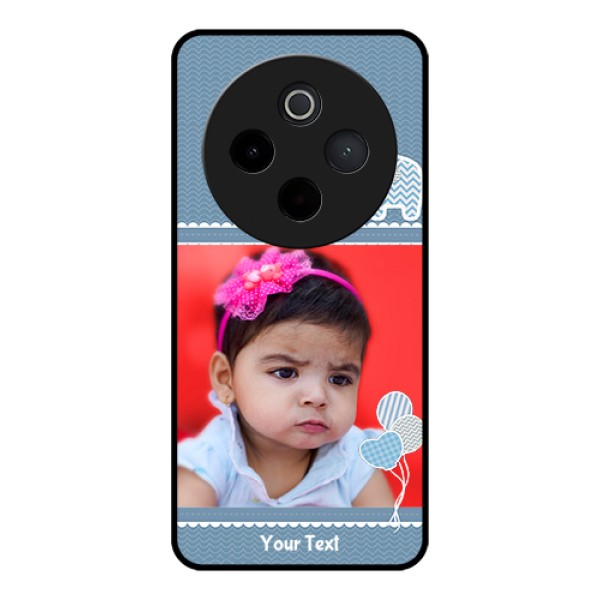 Vivo T4 5G Custom Glass Phone Case - With Kids Pattern Design