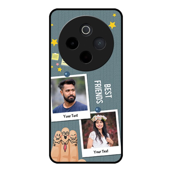 Vivo T4 5G Custom Glass Phone Case - Sticky Frames And Friendship Design Vivo T4 5G Custom Glass Phone Case - Sticky Frames And Friendship Design