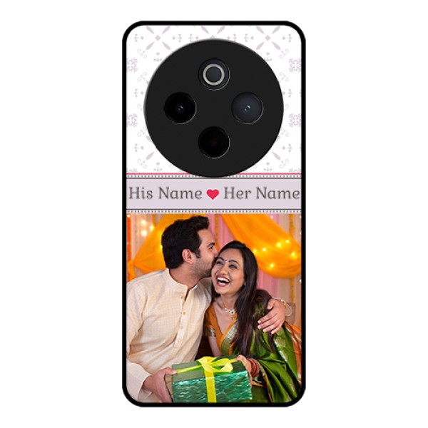 Vivo T4 5G Custom Glass Phone Case - With Photo And Ethnic Design Vivo T4 5G Custom Glass Phone Case - With Photo And Ethnic Design