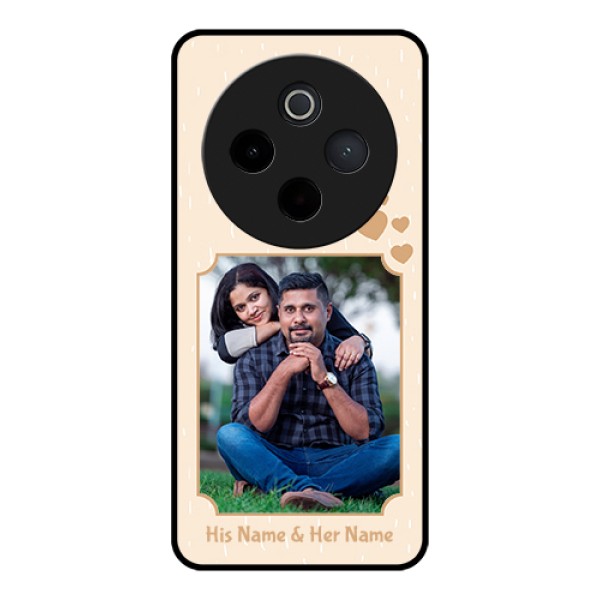 Vivo T4 5G Custom Glass Phone Case - With Confetti Love Design Vivo T4 5G Custom Glass Phone Case - With Confetti Love Design